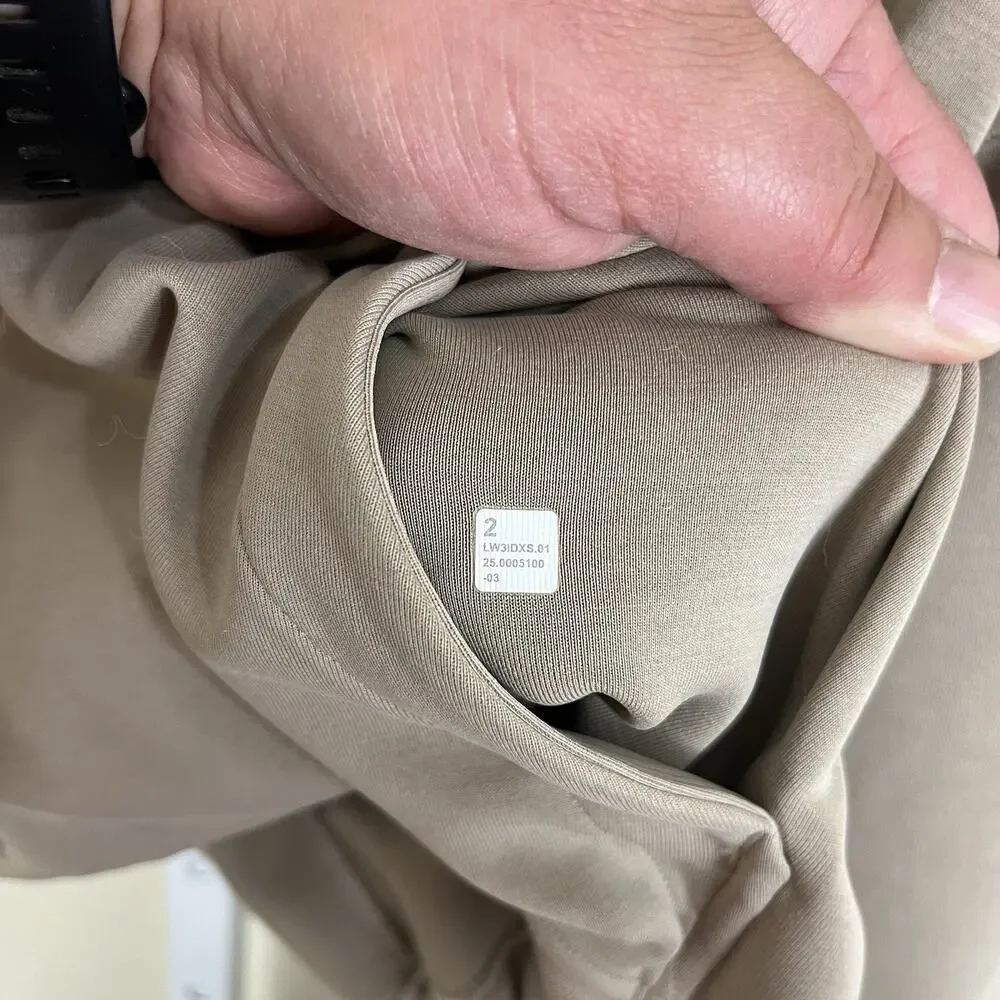 Lululemon Size 8 Brushed Softstreme Half Zip Coo Pullover Oversized Brushed Oak - Picture 7 of 8